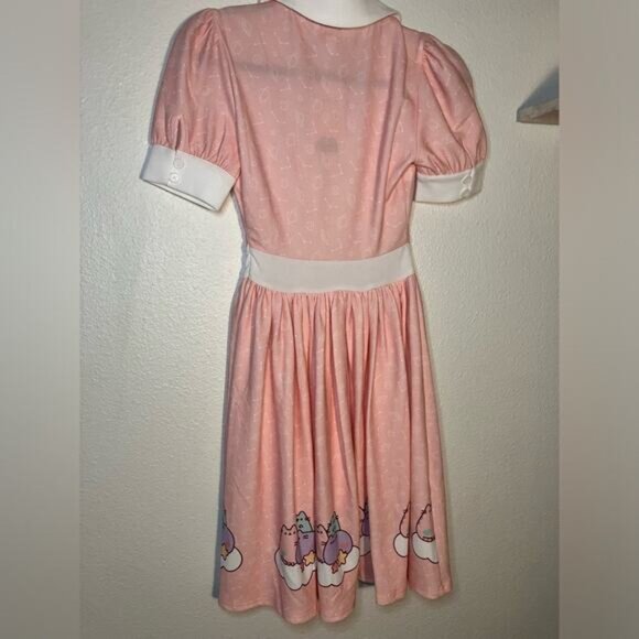 Pusheen the cat unique vintage pink 50’s style collared baby doll NWT - Picture 2 of 7